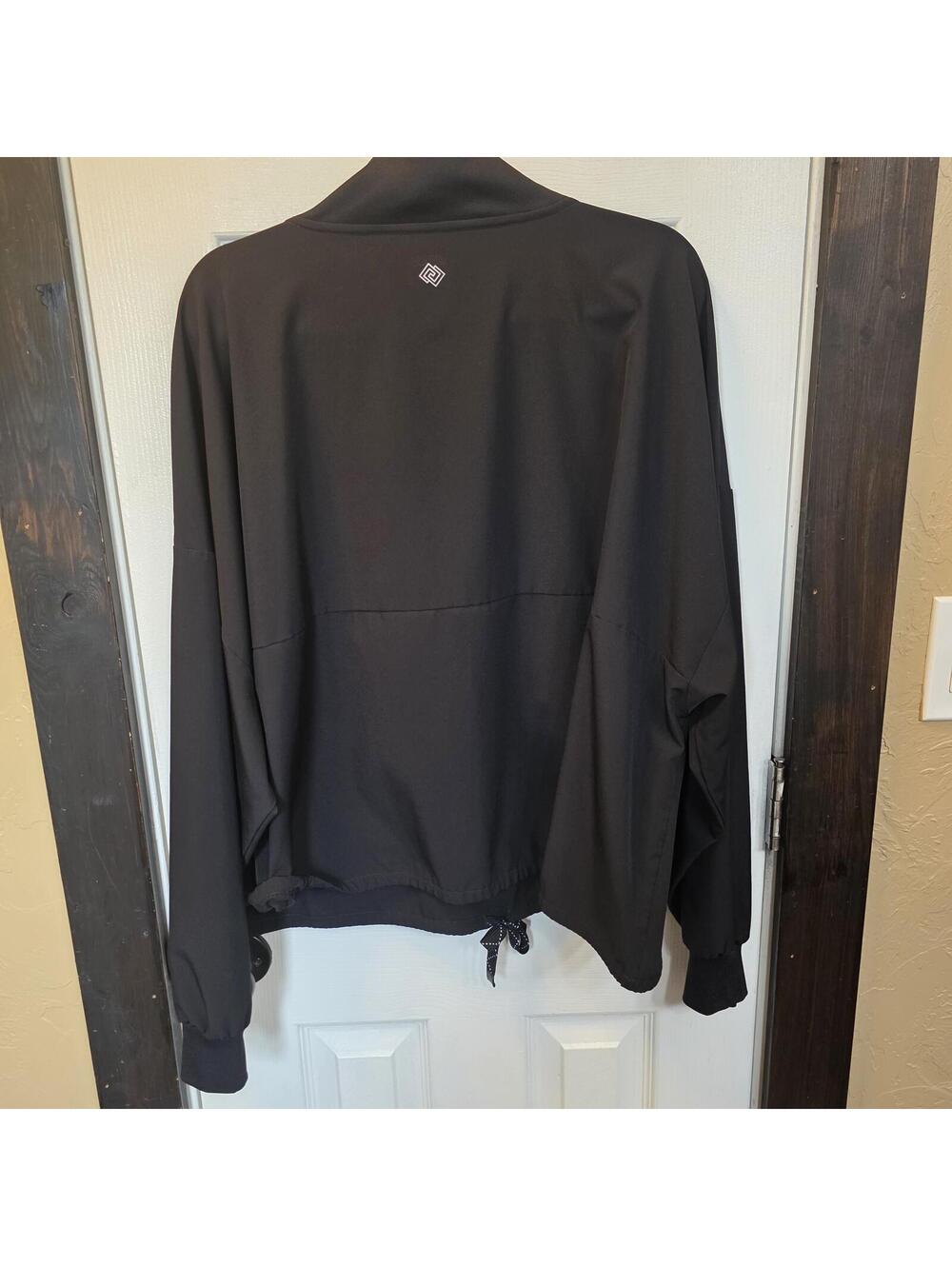 Zelos Women's Black Pullover Half-Zip Sweatshirt -XXL - Picture 4 of 6